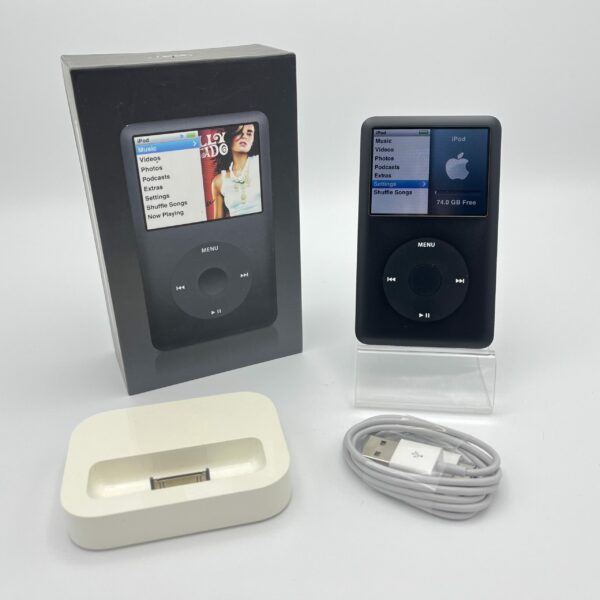 iPod Classic 80GB schwarz, black MB147ZD/A inkl. Dock 6. Generation OVP - rima-it.de