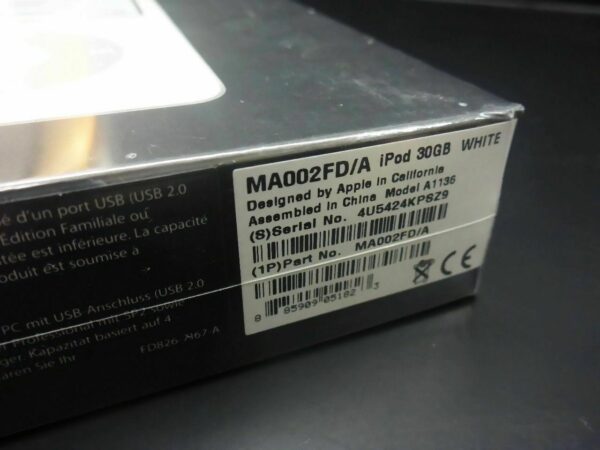 NEU Apple iPod Classic 30GB weiß MA002FD/A 5G NEW FACTORY SEALED white 5th OVP - rima-it.de
