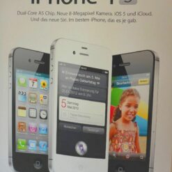 1x APPLE iPhone 4S Werbeschild Reklame Aufsteller Pylon Roll-up Display Banner
