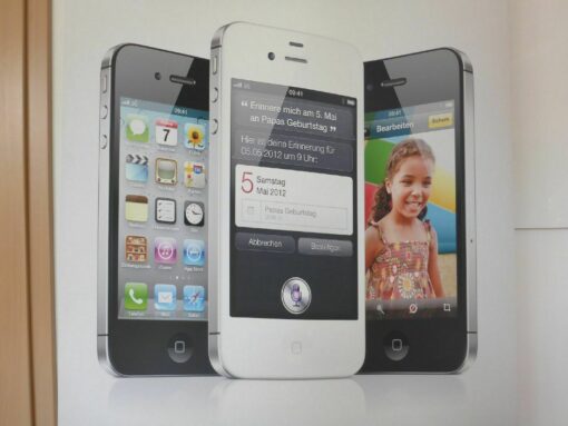 1x APPLE iPhone 4S Werbeschild Reklame Aufsteller Pylon Roll-up Display Banner – Bild 7