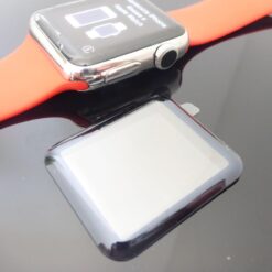 1x Schutzglas 3D gebogen für iWatch 38mm CURVED Tempered Glass Bildschirmschutz