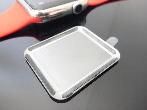 1x Schutzglas 3D gebogen für iWatch 38mm CURVED Tempered Glass Bildschirmschutz