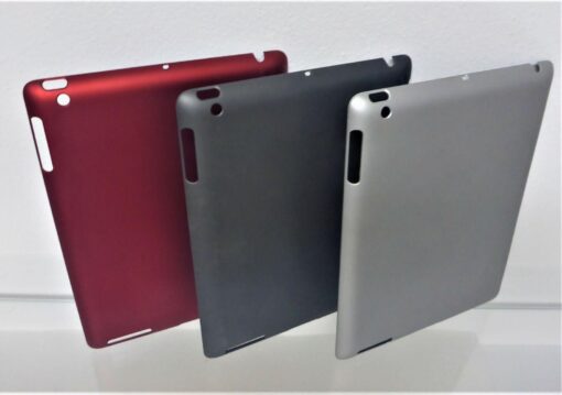 3x iPad 2 und 3  COVER Rückseite Schutz Case ROT GRAU SILBER – Bild 3