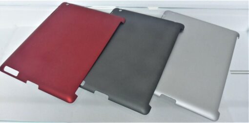 3x iPad 2 und 3  COVER Rückseite Schutz Case ROT GRAU SILBER – Bild 4