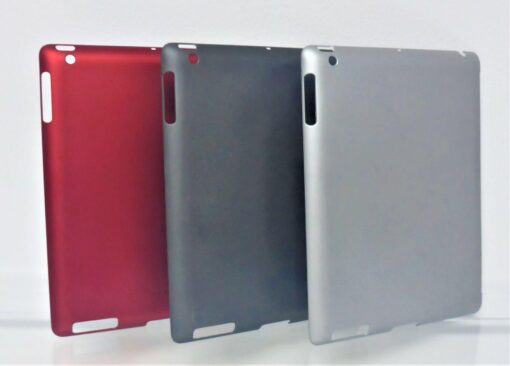 3x iPad 2 und 3  COVER Rückseite Schutz Case ROT GRAU SILBER