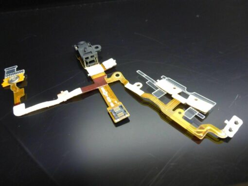 APPLE iPhone 3G black Audio Jack Headphone Power Button Volume Flex Ribbon Cable