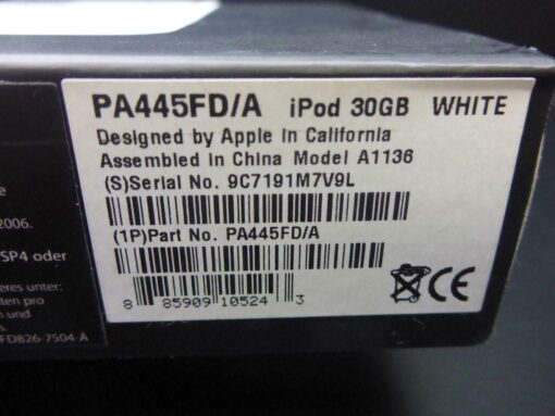 Apple COCA COLA iPod CLASSIC 30GB Limited Edition 5. Generation OVP SELTEN weiß – Bild 9