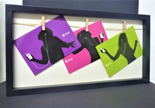 Apple Karten SCHATTENMENSCHEN iPod Plakat Bilder Rahmen Display – Bild 6