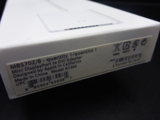 Apple Mini DisplayPort zu DVI Adapter MB570Z/B OVP Original – Bild 5