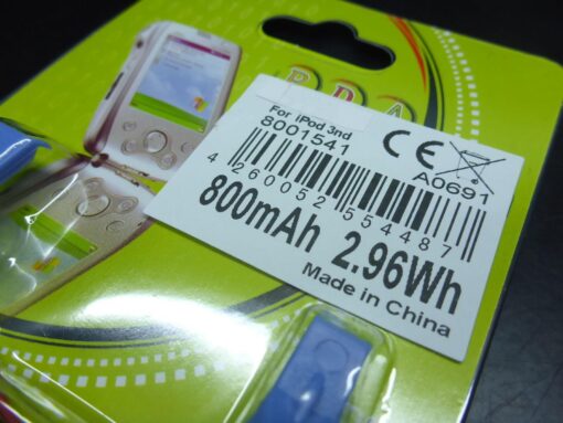 Apple iPod 3. Generation 3.7V 800mAh Batterie Pack Accu 3G 3nd Battery Akku – Bild 3