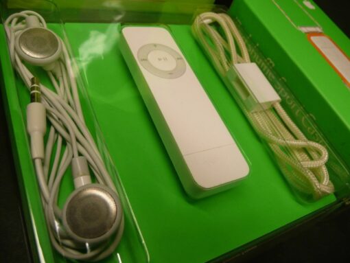 Apple iPod shuffle 1. Generation 512MB komplett in OVP M9724FD/A Doppelset schön – Bild 6