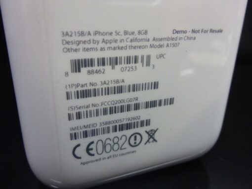 DEMO iPhone 5C 8GB blau originalverschweißt versiegelt OVP 3A215B/A New Sealed – Bild 6