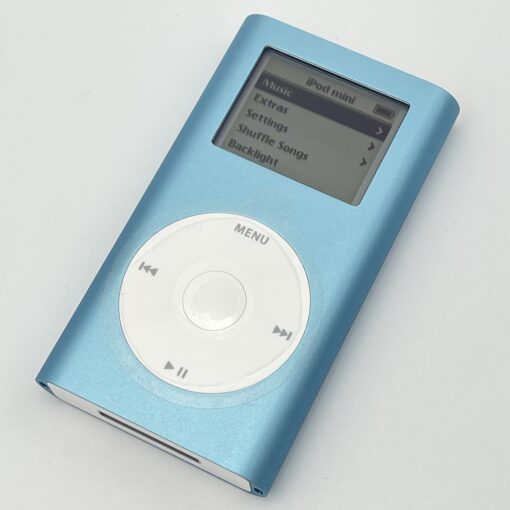 iPod mini 4GB blau, blue M9436LL 1. Generation NEU unbenutzt Sammlerstück – Bild 3
