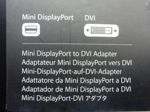NEU Apple Mini DisplayPort zu DVI Adapter MB570Z/A OVP Original neu – Bild 5