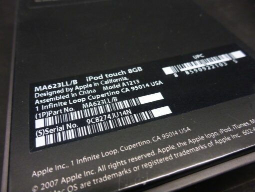 NEU Apple iPod touch 8GB black 1. Generation OVP ungeöffnet MA623LL/B schwarz 1G – Bild 6