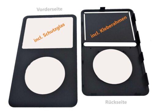 NEU für iPod Classic 6G+ 7G Faceplate Front Ersatz Cover 6 + 7. Generation black