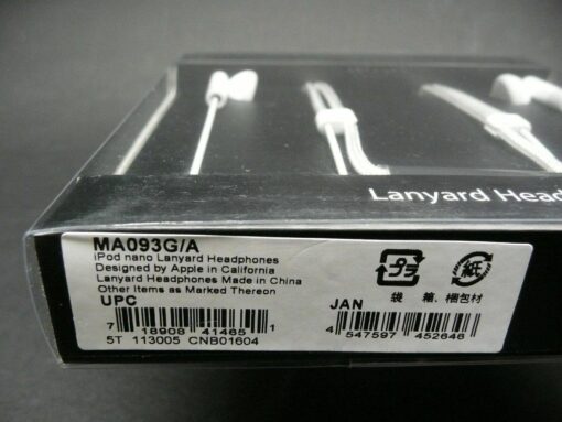 NEU iPod nano Kopfhörer MA093G/A Earphone Lanyard Headphone OVP ORIGINAL APPLE – Bild 5