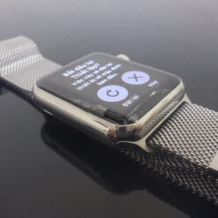 Apple Watch 38mm Stanley Steel mit Armband Box Glas leicht defekt