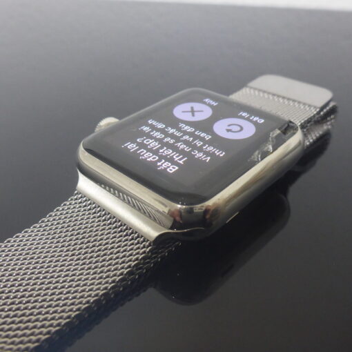 Apple Watch 38mm Stanley Steel mit Armband Box Glas leicht defekt – Bild 2