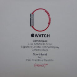 nur Verpackung Apple Watch RED 38mm *ohne Uhr* BOX Schachtel Karton