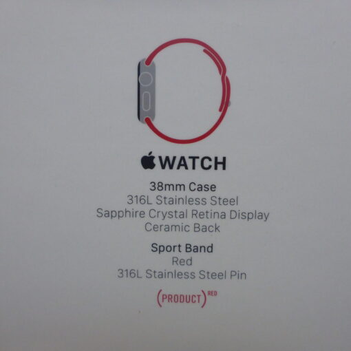 nur Verpackung Apple Watch RED 38mm *ohne Uhr* BOX Schachtel Karton – Bild 5