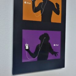 RARITÄT Apple 4x SCHATTENMENSCHEN iPod Plakat Bilder Rahmen Display ORIGINAL 60
