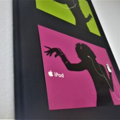 RARITÄT Apple 4x SCHATTENMENSCHEN iPod Plakat Bilder Rahmen Display ORIGINAL 60