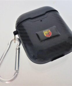 für Abarth Apple Airpod 1 + 2 Hülle Schutz Charging Case im CARBON-STYLE  in TPU