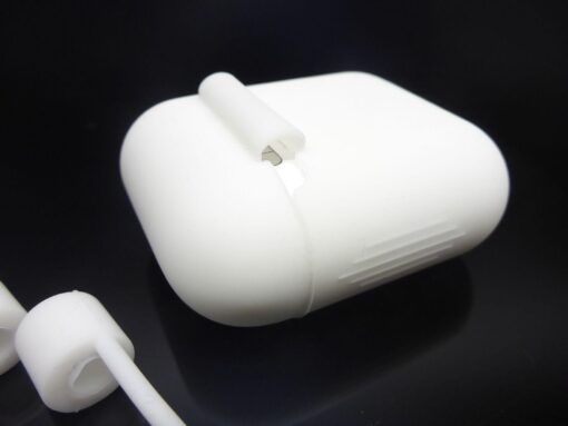für AirPods Silikonhülle mit Halteband Straps TOPSchutz perfekte Passform Etuis – Bild 6