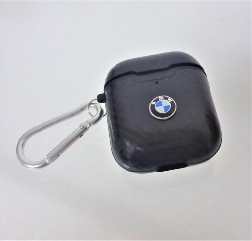 für Apple Airpod 1 + 2 mit LOGO Hülle Schutz Charging Case CARBON-STYLE  in TPU