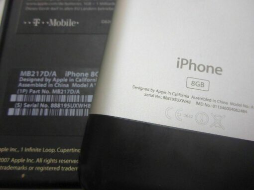 iPhone 2G 8GB in ORIGINALVERPACKUNG ERSTAUSGABE 1.Generation gepflegt 1st 1G 1th – Bild 8