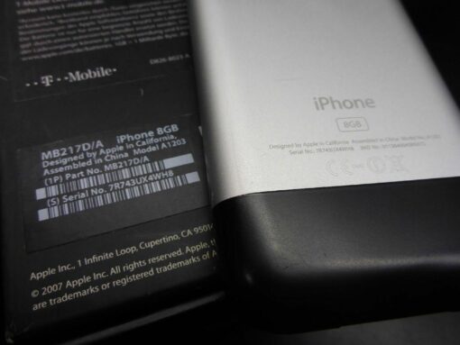 iPhone 2G 8GB in ORIGINALVERPACKUNG ERSTAUSGABE 1.Generation gepflegt 1st MB217D – Bild 5
