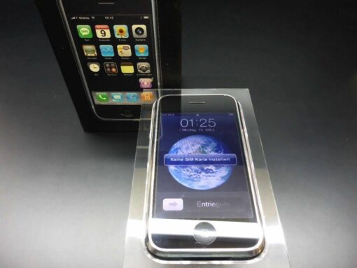 iPhone 2G 8GB in ORIGINALVERPACKUNG ERSTAUSGABE der 1. Generation RARITÄT.