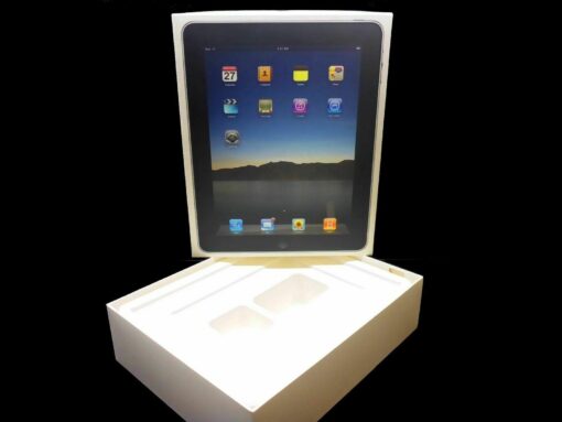nur VERPACKUNG für iPad 1 Wi-Fi 64GB 3G FRD *ohne iPad* Box Schachtel MC497FD/A