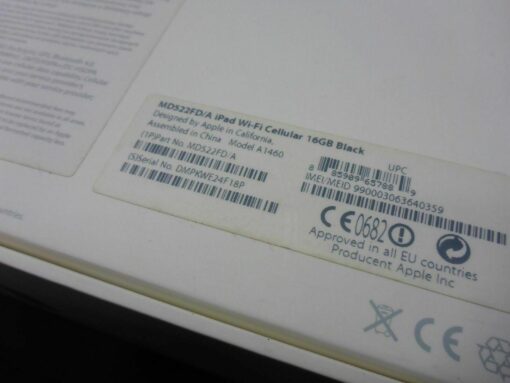 nur VERPACKUNG für iPad 4 Wi-Fi 16GB black ** ohne iPad ** Box Schachtel MD522FD – Bild 9