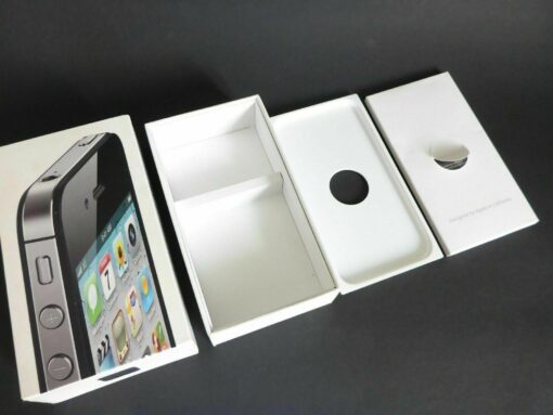 nur VERPACKUNG für iPhone 4S 32GB schwarz *ohne iPhone* Box Schachtel Karton