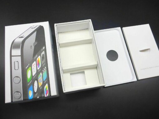 nur VERPACKUNG für iPhone 4S 64GB schwarz *ohne iPhone* Box Schachtel Karton 125