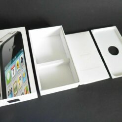 nur VERPACKUNG für iPhone 4S BLANKO schwarz * ohne iPhone * Box Schachtel Karton