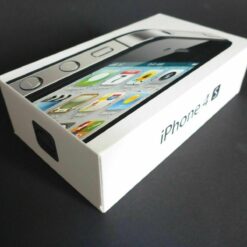 nur VERPACKUNG für iPhone 4S BLANKO schwarz * ohne iPhone * Box Schachtel Karton