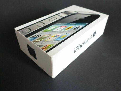 nur VERPACKUNG für iPhone 4S BLANKO schwarz * ohne iPhone * Box Schachtel Karton – Bild 5