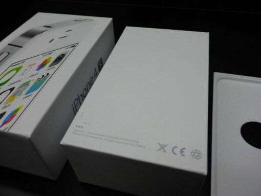 nur VERPACKUNG für iPhone 4S BLANKO weiß * ohne iPhone * Box Schachtel Karton – Bild 4
