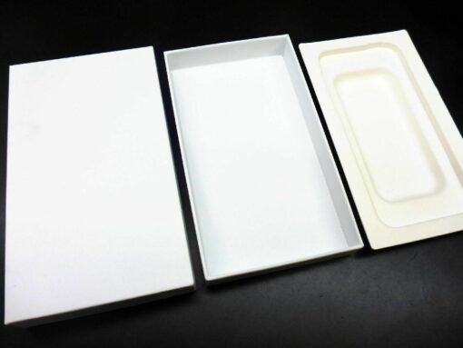 nur VERPACKUNG für iPhone 5 5S Slimbox *ohne iPhone* weiße Box Schachtel Karton