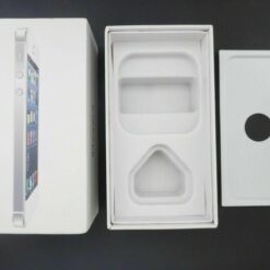 nur VERPACKUNG für iPhone 5 SILBER weiß *ohne iPhone* Box Schachtel APPLE silver