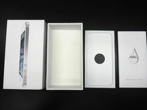 nur VERPACKUNG für iPhone 5 weiß 16GB * ohne iPhone * Box Schachtel APPLE MD298