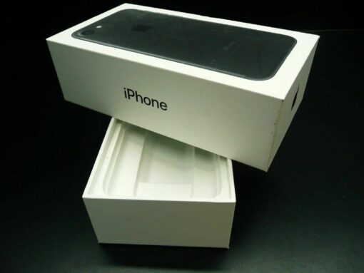 nur VERPACKUNG für iPhone 7 BLACK 32GB *ohne iPhone* Box Schachtel APPLE Karton