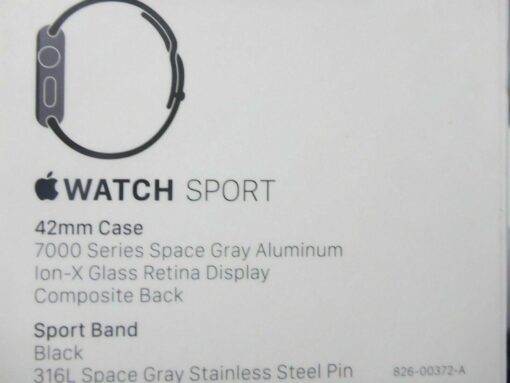 nur Verpackung für Apple iWatch 1 Gray 42mm *ohne Uhr* BOX Schachtel Karton
