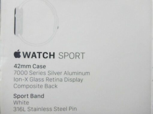 nur Verpackung für Apple iWatch weiß 42mm silber *ohne Uhr* BOX Schachtel Karton